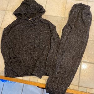 Gap kids grey star sweat suit size small